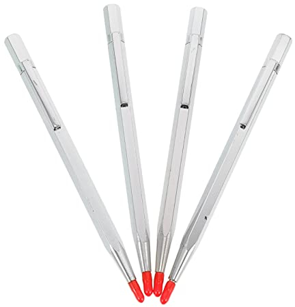 Ultnice 4 Gravurstifte aus Wolframkarbid für Keramik, Edelstahl und Glas