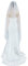 BEAUTELICATE Schleier Brautschleier Braut Hochzeit Softtüll Weiß Ivory Lang Kurz Ellbogenlang Mit Metall Kamm 1 Schicht V67 - Ivory/Cream - Gr. Knie länge:127cm