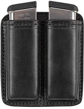 Relentless Tactical Portariviste doppio in pelle | Made in USA | Dimensioni per adattarsi praticamente a qualsiasi pistola calibro 9 mm, calibro .40 o .45 | singolo o doppio | IWB o OWB Mag Pouch