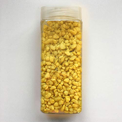 1Buy UK 750g of YELLOW New Assorted Natural Decorative Stones Pebbles Craft Table Decoration Pot Vase Fillers Garden Weddings Rocks Aquarium