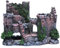 SLOCME Aquarium Ornamente Harz Schloss Dekorationen - Aquarium Zubehör, umweltfreundliche Aquarium Ornament