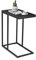 RELAX4LIFE Beistelltisch, platzsparender Betttisch mit stabilem Eisengestell, Laptoptisch für Wohnzimmer & Schlafzimmer & Büro & Balkon, Kaffeetisch bis 30 kg belastbar, MDF, 48 x 28 x 59 cm, schwarz