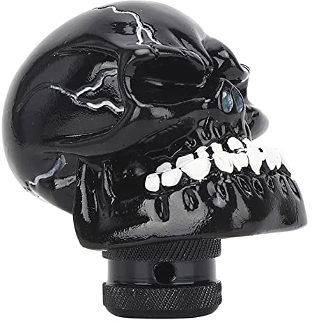 Sch?delkopf Schaltknauf 8MM / 10MM / 12MM Stilvoll Autos(black)