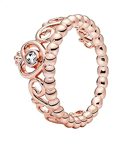 Pandora Damenringe aus Sterlingsilber 180880CZ-48, Roségold, Metall, Zirkonia