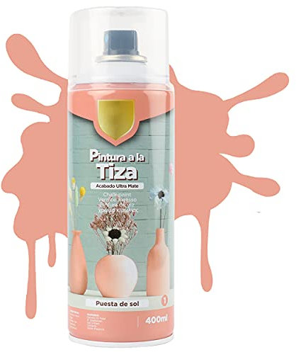 H HANSEL HOME Pintura Spray a la Tiza Color Pastel Acabado Ultra Mate - Puesta del Sol 400ml