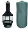 LIVIVO Chimenea Fire Pit Cover - For Outdoor Patio Heater BBQ Cover Made from Waterproof Oxford 600D Polyester Heavy Duty Material UV Water and Dust Resistant