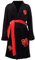 Yanny Uchiha Itachi Bademantel Akatsuki Herren Soft Nachtwäsche Anime Cosplay Flanell Robe Pyjamas Kimono (M, Schwarz)
