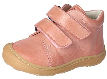 PEPINO Ricosta Mädchen Stiefel CHRISY,Kinder Boots,WMS:Mittel,lose Einlage,klettstiefel,booties,leder,kids,junior,rose (310),21 EU