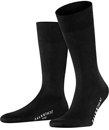 FALKE Mens Cool 24/7 M Cotton Plain Socks, Black 3000, 10-11 UK