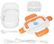 Lunch Box Elettrico Scaldavivande Portatile Multifunzione con Cucchiaio per Auto, Camion, Casa e Lavoro(#1)