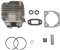Giilayky 1 de Cilindro y PistóN de Motosierra de 45Mm de DiáMetro, Compatible con 52 Piezas de Repuesto de Motosierra de 52Cc para Repuestos de Motosierra de Gasolina/Aceite