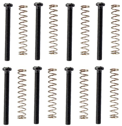 Humbucker Double Coil Pickup Frame Screws Springs for E-Gitarre Black
