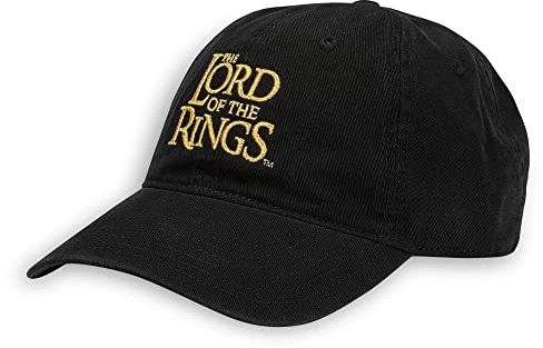 Lord of The Rings Logo Erwachsene Cap Schwarz, Schwarz , Einheitsgröße