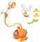 Ensemble de Jouets de Bain pour bébé, Jouet de Bain Flottant pommeau de Douche avec Jouets à Ventouse pour Tout-Petits Enfants Jouets Aquatiques Cadeau pour bébés Garcon Fille