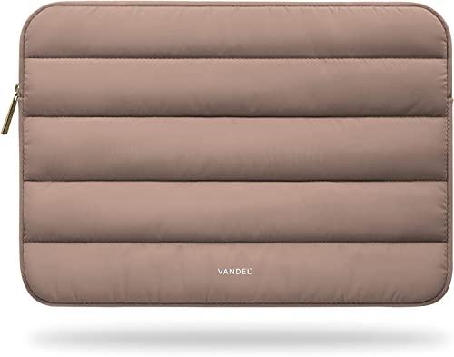 Vandel Puffy 15-16 Inch Latte Laptop Sleeve - MacBook Pro 16 Inch Case, Cute Computer Sleeve for 15.6 Inch HP, Asus, Dell Laptops
