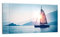 DEQORI Glasbild Acrylglas | Motiv Segelboot in Abendsonne | horizontal einteilig 100x50 cm | schöne Dekoration | Wandbild für Wohnzimmer, Schlafzimmer, Flur & Küche | moderne Wanddeko