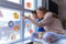 Fensterbild Better Together Bubbles - Größe 30 x 30 cm, 2 Bogen - Fenstersticker, Disney, Kinderzimmer, Babyzimmer