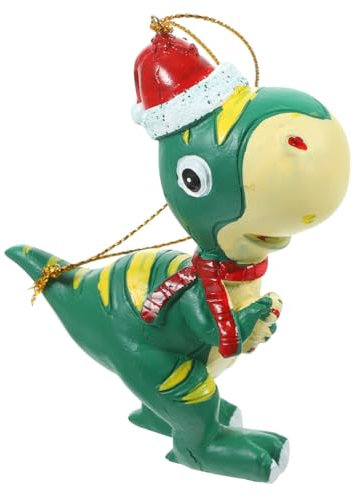 BESPORTBLE Festival Dinosaur Hanging Ornament Christmas Themed Pendant for Christmas Tree Decorations