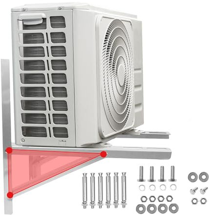 AIWFL Mini-Split-Wandhalterung, Outdoor-Edelstahl-Klimaanlagenhalterungen, 9000–36000 BTU Wandhalterung, Kondensatorhalterungen für Mini-Split-K-Wärmepumpen, bis zu 272 kg Kapazität