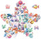 100 Pcs Ocean Animal Stickers, Cute Waterproof Sea Animal Stickers for Scrapbooking Bicycle Water Bottle Laptop Computer Skateboard for Kids Decals Rewarding Gifts