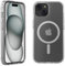 Belkin SheerForce MagSafe Compatible Phone Case for iPhone 15 with Treated Coating, iPhone Cover with Built-In Magnets, Clear iPhone 15 Case with Raised Edge Bumper for Screen & Camera Protection