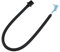 Buse en silicone pour lavement pour le nettoyage des intestins et une expérience de douche agréable Douche réutilisable Tuyau noir (50cm)