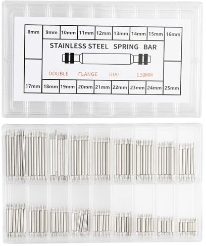 DAJISI 144 PCS Watch Split Pin Watch Band Link Cotter Pin Watch Band Remover Tool Kit Stainless Steel Watch Band Spring Bars Pins Watch Bracelet Pin Watchband Link Cotter Pin for Watch Repair