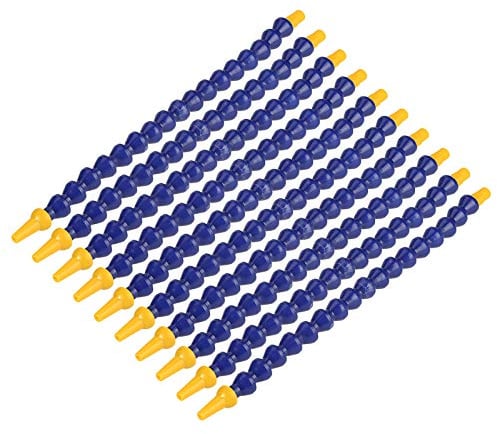 Yctze 10 Pezzi Tubo Flessibile in Plastica per Liquido Refrigerante Acqua Olio, Tubo Filettato 1/8BSPT per Tornio CNC, Tubo di Raffreddamento, Tubo Articolato per Tubo CNC