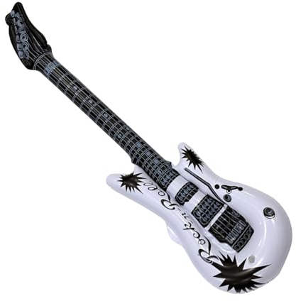 Aufblasbare Gitarre – langlebige Luftgitarren-Requisite, Pool-Float-Gitarre | PVC-Blow-Up-Gitarreninstrumente | Aufblasbares Gitarrenspielzeug für Partys, Blow Rock Gitarre, Partydekorationen, Foto-Re