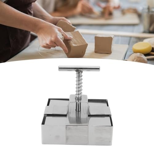 Fyearfly Tonausstecher aus Edelstahl, Federbelasteter Kolben Präzises Schneiden Handgefertigt Kuchenschneider Form Backen Gebäck Ausstecher für Kekse Salate Desserts