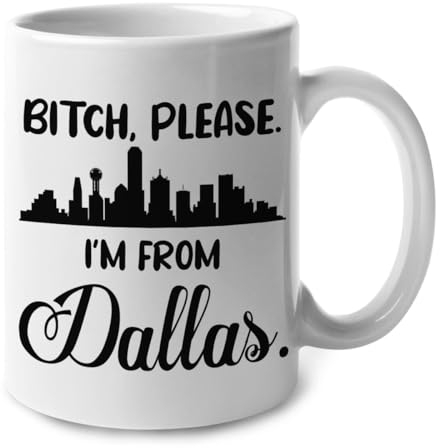 Keramik-Tasse Dallas Geschenk Tasse Mehrfarbig Teetasse Unisize Kaffee Tasse 330Ml Für Männer, Chef, Geschenk