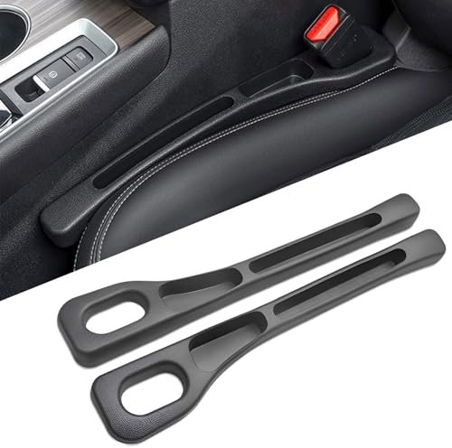 Autositz Spaltfüller,2 Stück Aufbewahrungsbox für Autositze,Universal Autositz Lückenfüller,Autositz Lückenfüller Organizer,Car Seat Gap Filler für Verhinderung des Herunterfallens von Gegenständen