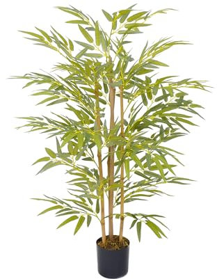 Pianta Finta Da Interno Artificiale Grandi Varie Altezze 100/150/180 Cm Artificiali Vari Modelli Modellabili Decorazioni Casa Ufficio - Bambù - Altezza 150cm