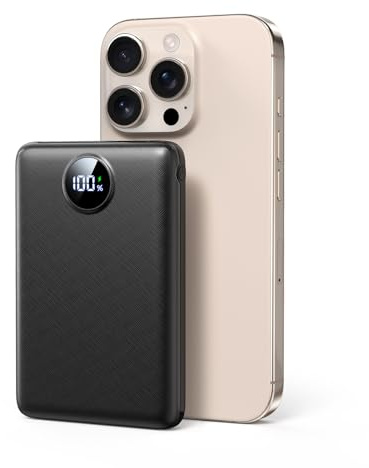 Power Bank Fast Charging 27000mAh, 22.5W Portable Charger(USB-C Input & Output), PD 3.0 QC 3.0 External Mobile Phone Battery with LED Display, Compatible with iPhone 16 15 14 13 12 Pro Max and More