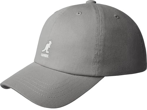 Kangol Washed Dad Hat Baseballcap Cap Kappe Basecap Baumwollcap Sportcap Baseballkappe Damen/Herren - Metallschnalle, mit Schirm, Lederband Frühling-Sommer Sommer