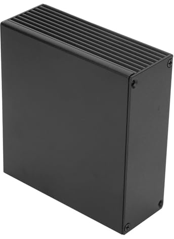 GYZOUKA Aluminiumbox Split Design Kühlgehäuse für Elektronische Projekte 1,57 X 4,33 X 3,94 Mattschwarz