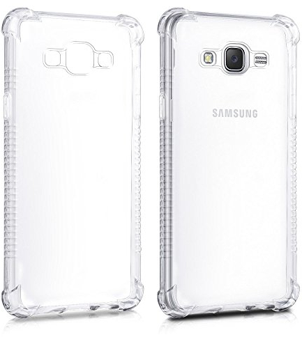 REY Transparent Silikonhülle TPU Anti-Shock für Samsung Galaxy J5 2016, Handyhülle Premium Kratzfest TPU Durchsichtige Schutzhülle