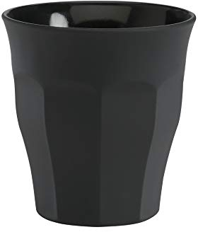 Duralex LOT6GOBELET Picardie 9CLASPECT Soft, COULEURSPRAY Noir Mat