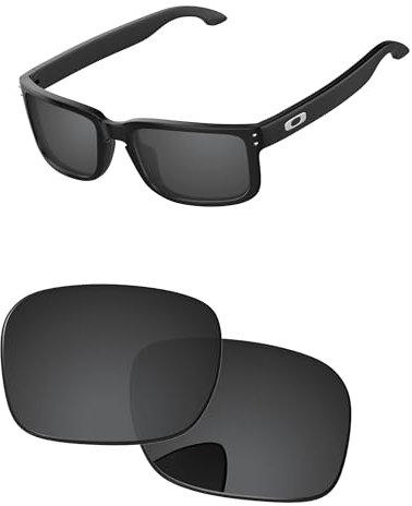 PapaViva Ersatzlinsen für for Oakley Holbrook Schwarz Grau