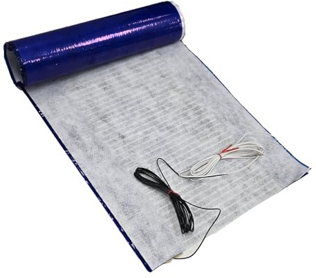 Système électrique de chauffage au sol de 15 pieds carrés pour carrelage et sols à coller - 3,5 x 3,5 m