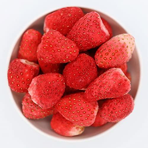 1001 Frucht gefriergetrocknete Erdbeeren 100 g I Trockenfrüchte für Müslimischung I getrocknete Erdbeeren mit hohem Vitamin C- Gehalt I ganze Früchte I gefriergetrocknete Früchte Made in Germany I