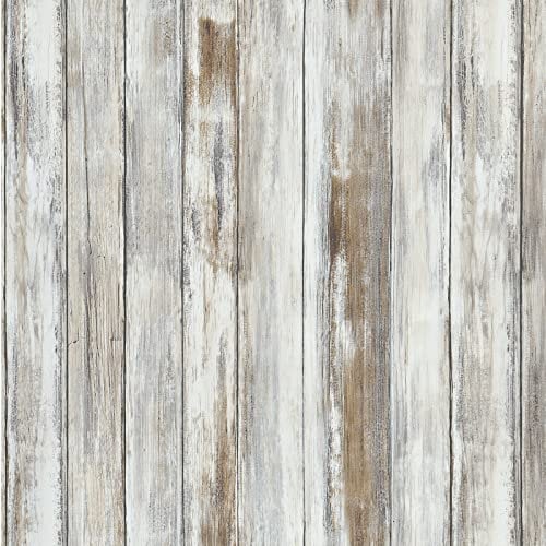 Hode 44cmx2m Wood Effect Wallpaper Sticky Back Plastic Roll Peel and Stick Wallpaper Self Adhesive Wall Paper Waterproof Removable Vinyl Wrap Bathroom Kitchen Door Table Worktop Vinyl Covering