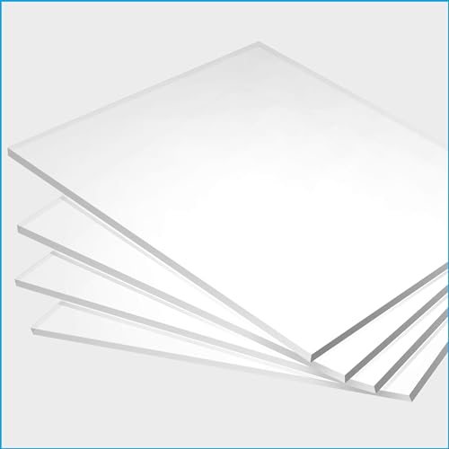 nattmann PLEXIGLAS ® Acrylglas - XT - PMMA - Acrylplatte & Acrylscheibe 2-10 mm - Klare & Transparente Kunststoffplatte - für Hobby & Bastler - 2 mm, 250 x 250 mm