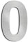 nanlyiau 3in/7.5cm Numero civico in acciaio inossidabile con retro adesivo, realizzato in solido acciaio inossidabile 304, aspetto in rilievo, altezza (3in number 0)