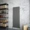 Vertical Designer Flat Panel Radiator Anthracite 1600x544mm Double Panel Modern Central Heating