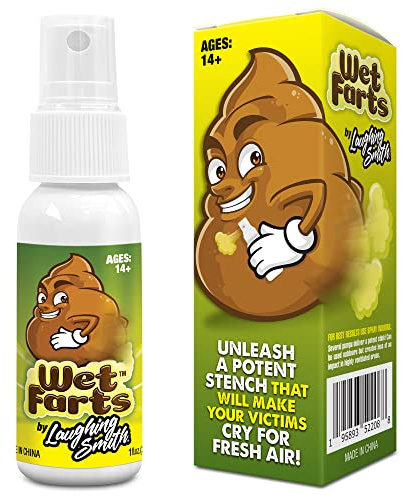 Laughing Smith - Wet Farts - Potent Stink Spray - Extra Strong Stink - Hilarious Gag Gifts & Pranks for Adults or Kids - Prank Stink Stuff - Non Toxic - Smells Like Really 'Bad' Gas