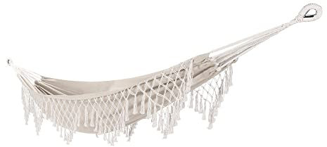 Bliss Hammocks BH-400FR Hängematte in einer Tasche mit Fransen, Baumwolle