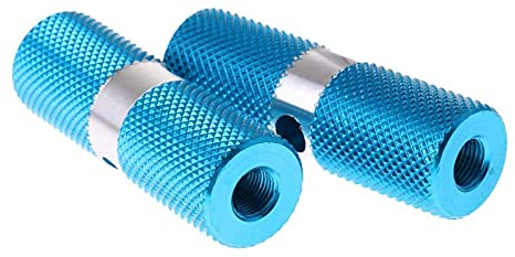 Mountainbike Stunt-Pedal Nagel Stunt Scooter Pegs Aluminiumlegierung Fahrrad Achse Fuß Blau 2 Stück