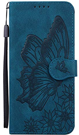 Nodigo Schutzhülle für iPhone 6/6S/7/8/SE 2020, stoßfest, mit Halterung, Klappdeckel, Silikon, Schmetterling, lustiges Motiv, Bumper 360, Kickstand Case Cover, Schutzhülle für Mädchen Damen Herren
