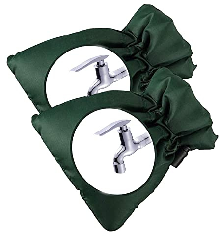 2 Pezzi Copri Rubinetto Antigelo, Copri Rubinetto Giardino per Esterni Antigelo Protezione Invernale, Riutilizzabili per Protezione Antigelo per Esterni Copertura per Rubinetto